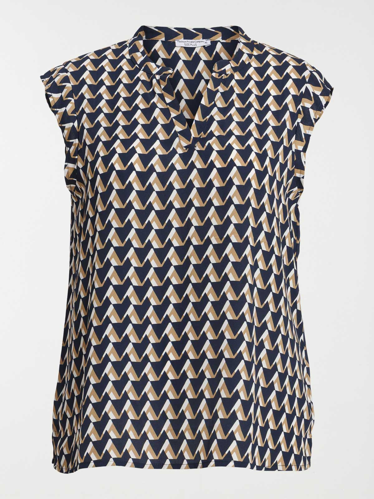 Blouse graphique grande taille femme