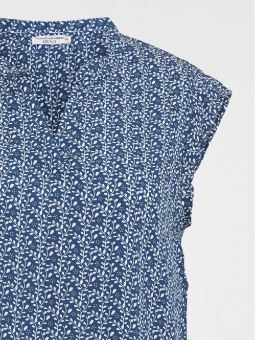 Blouse motif floral grande...