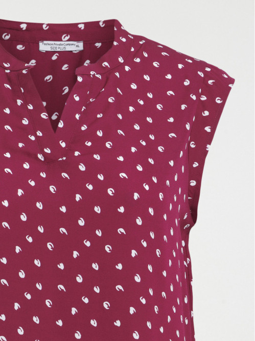 Blouse motif grande taille...