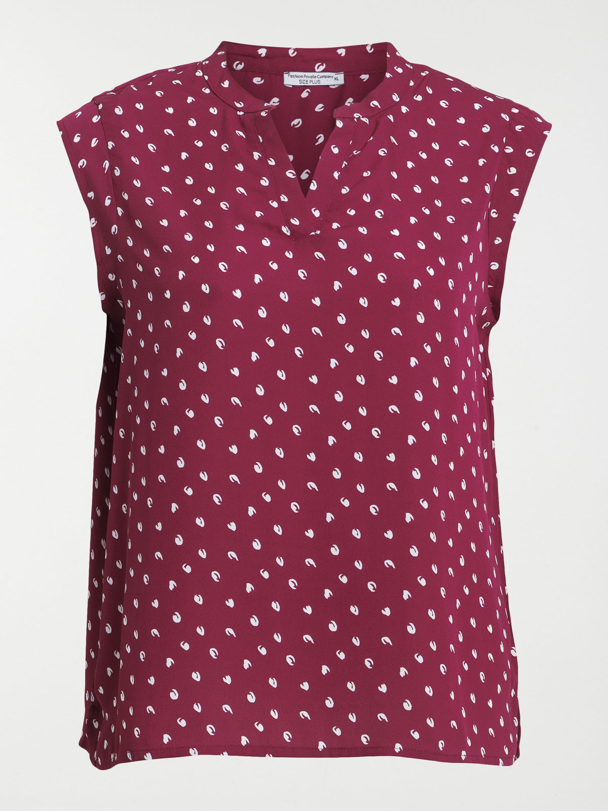 Blouse motif grande taille femme