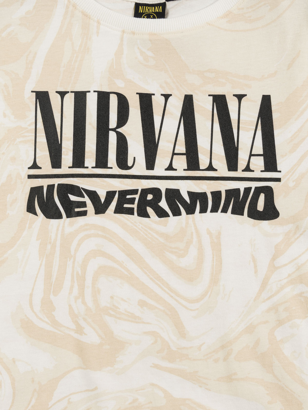 Tee-shirt écru Nirvana fille (XXS-M) Tee-shirt écru Nirvana fille (XXS-M)