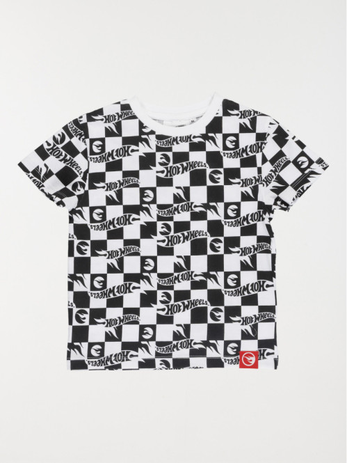 T-shirt damier Hotwheels...
