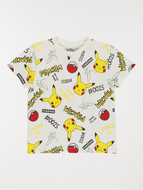  T-shirt garçon motif Pokémon (3-12A)