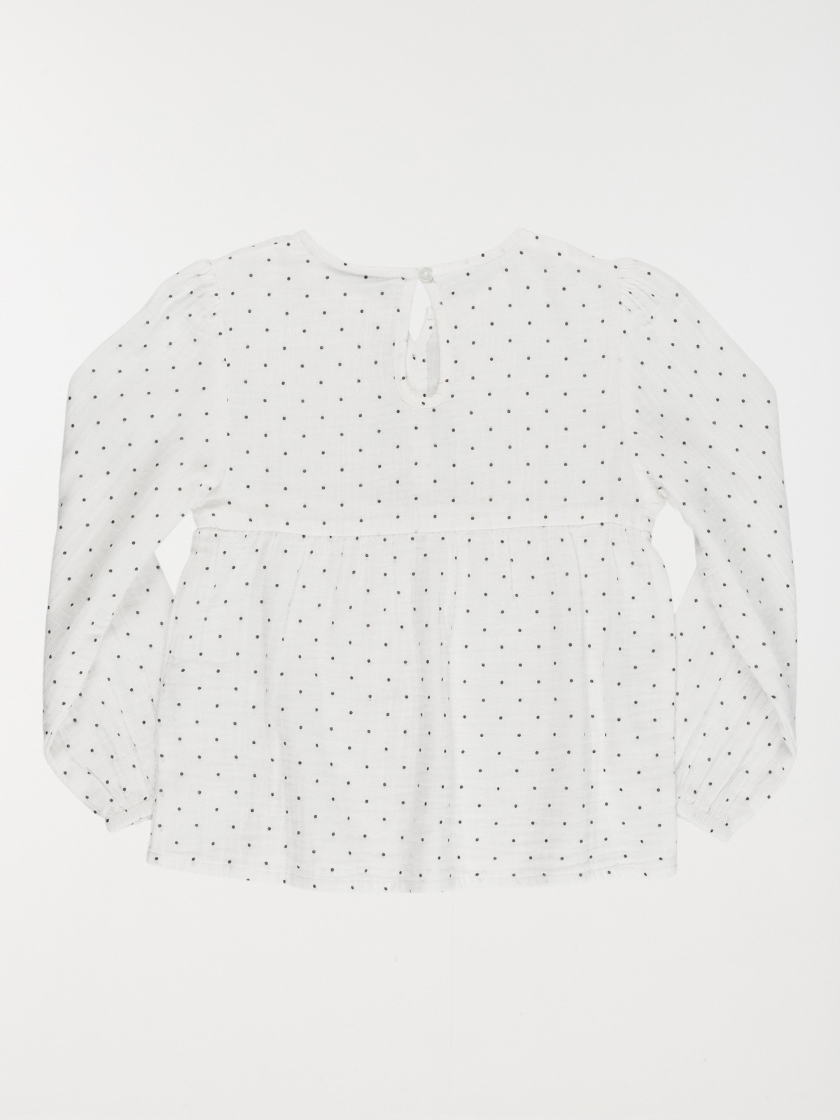 Blouse à pois et noeuds fille (3-12A) Blouse à pois et noeuds fille (3-12A)