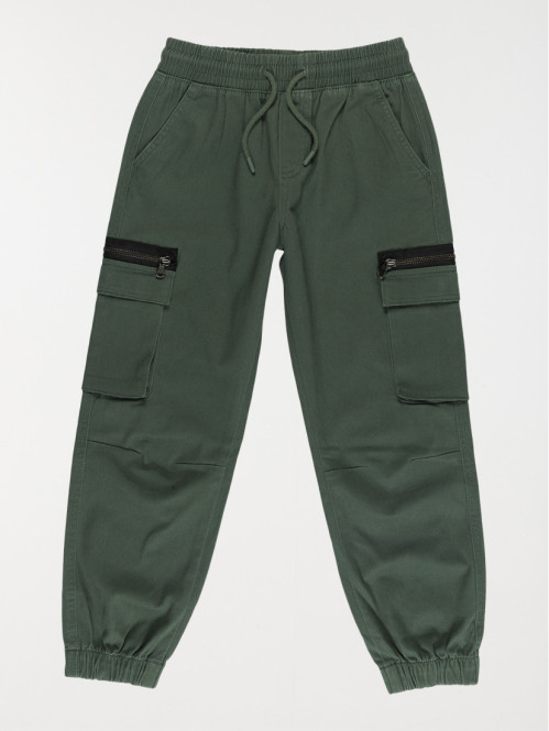 Pantalon cargo vert foncé garçon (3-12A)