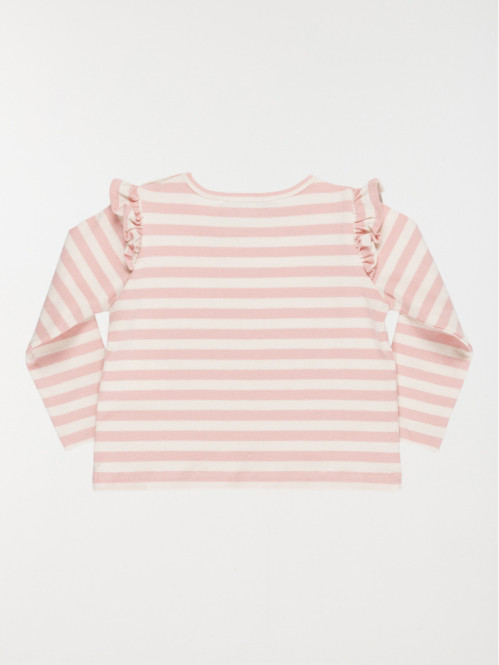 T-shirt fleur forme coeur...