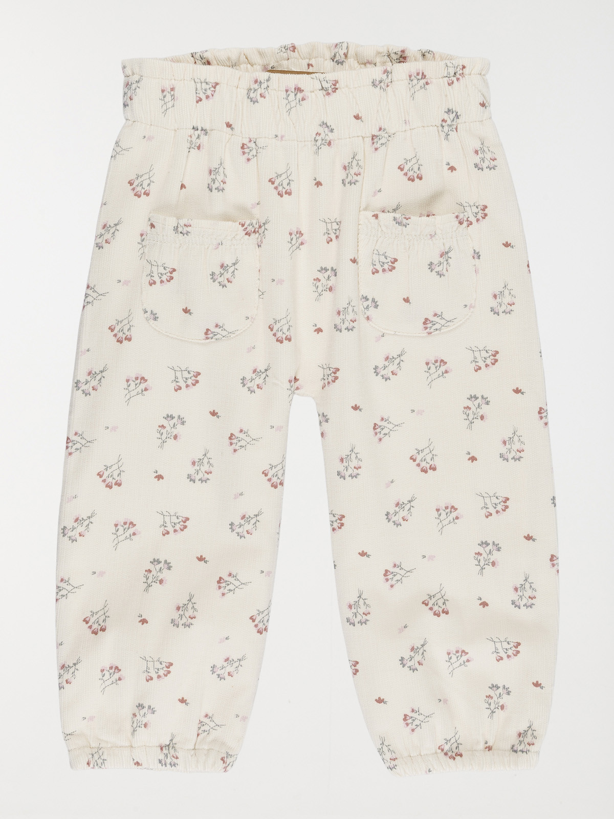 Pantalon velours fleuri fille (3-36M)