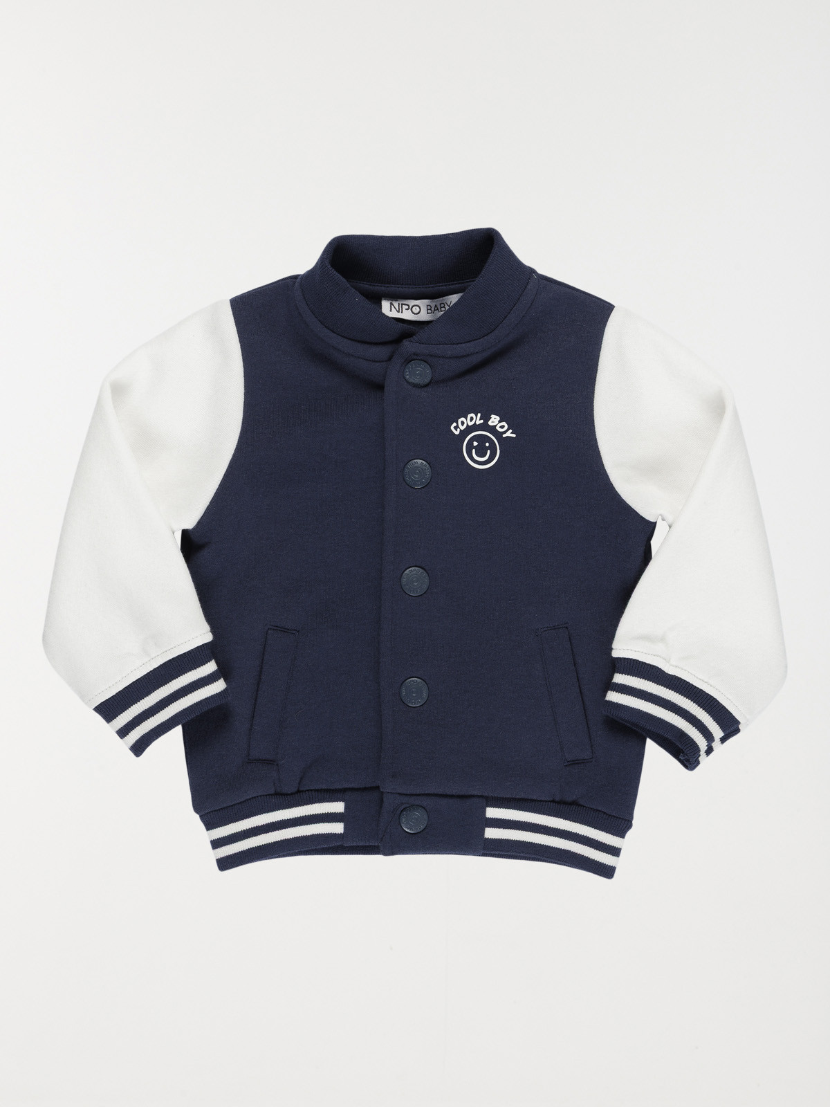 Sweat teddy bicolore garçon (3-36M)