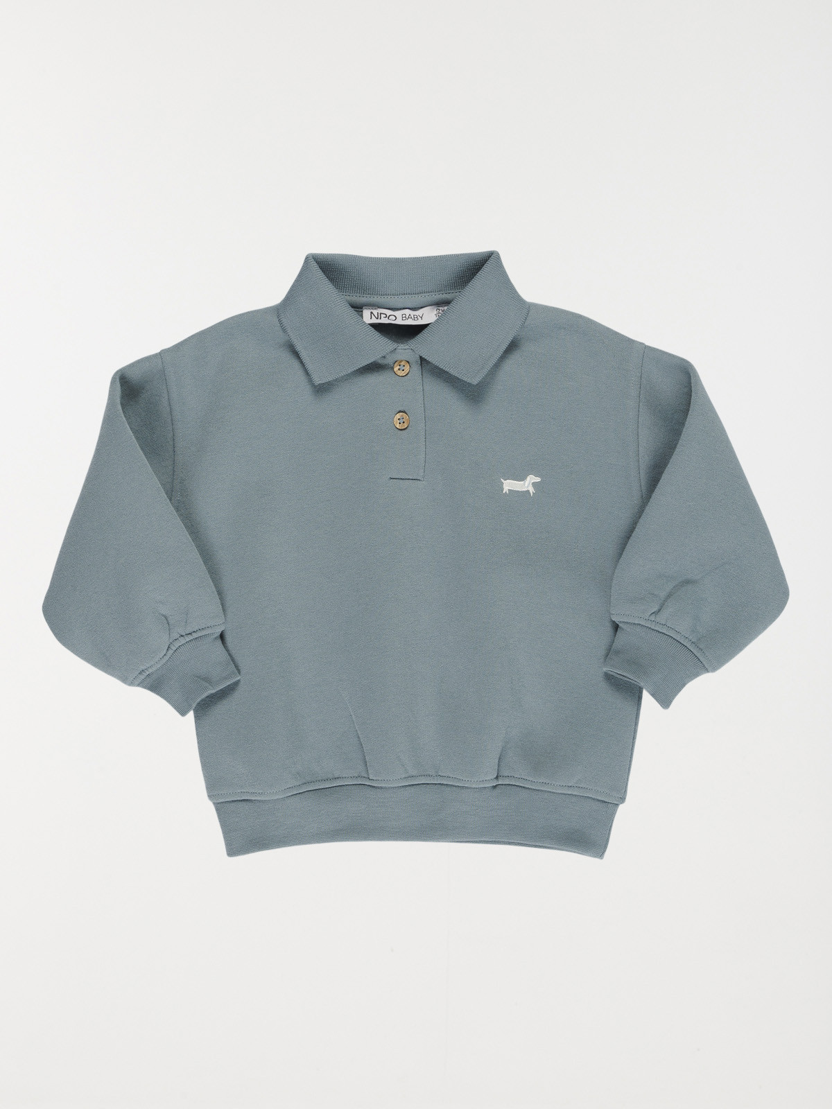 Sweat col polo garçon (3-36M)