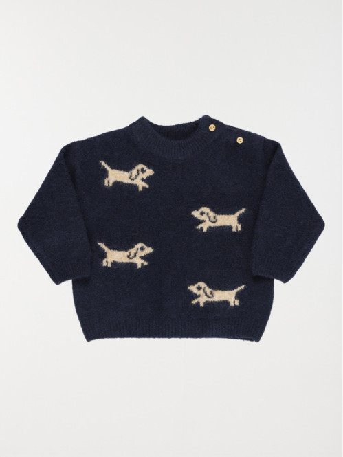 Pull motif chiens garçon (3-36M)