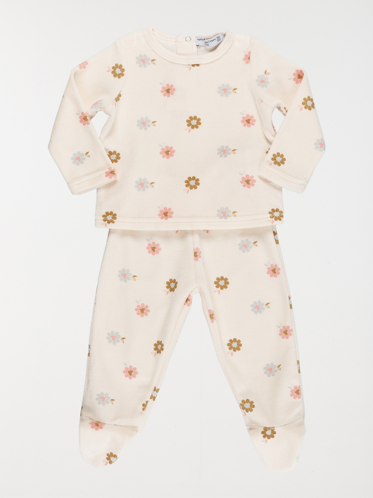 Pyjama fleuri fille (6-36M)