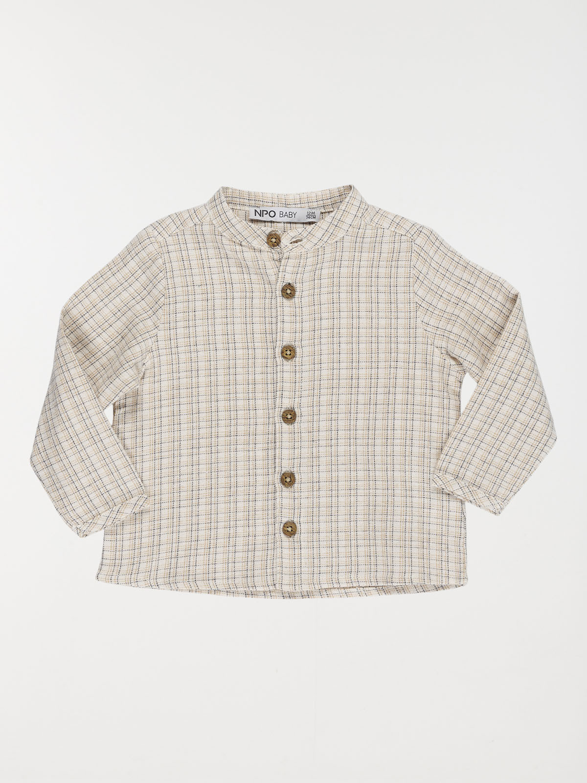 Chemise 100% coton garçon (6-36M)