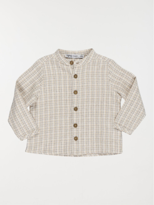 Chemise 100% coton garçon (6-36M)