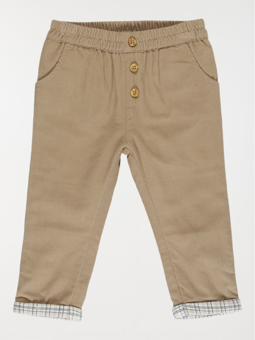Pantalon taupe foncé garçon (3-36M)