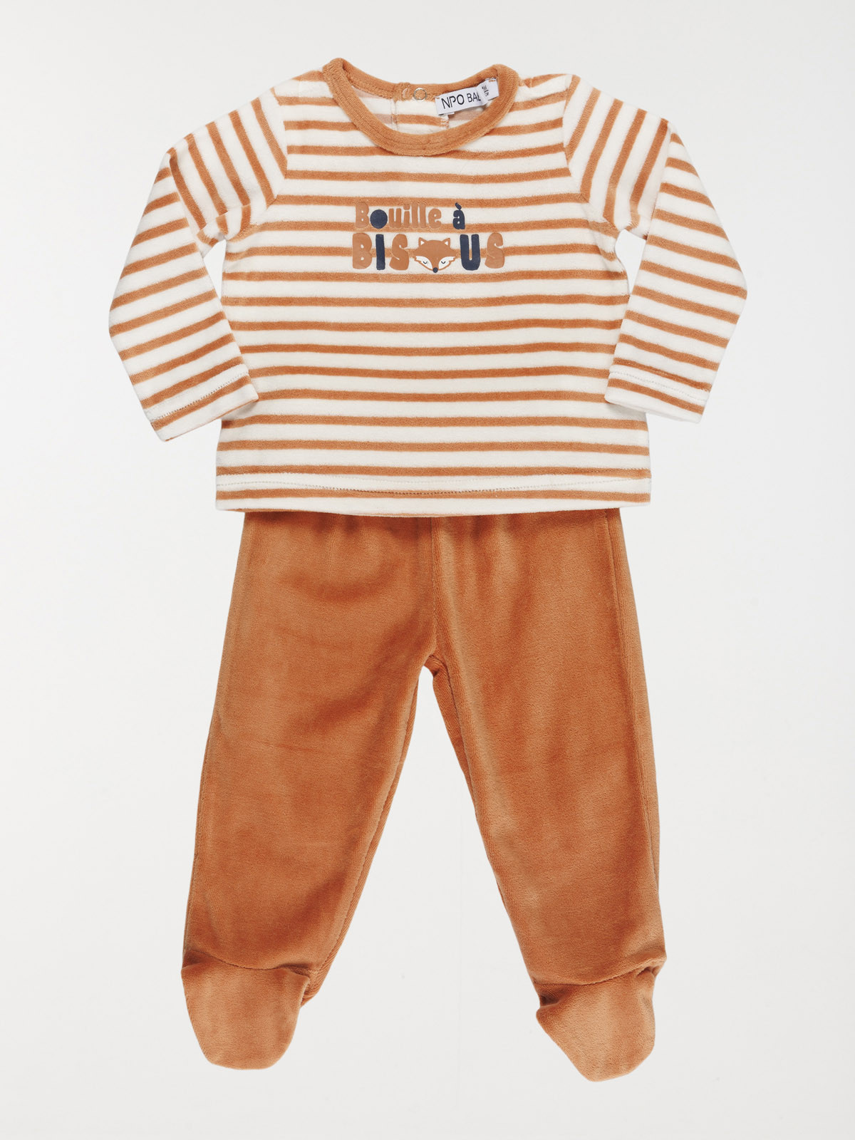 Pyjama en velours renard garçon (6-36M)