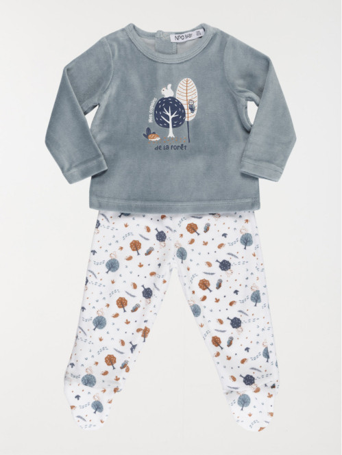 Pyjama motif forêt garçon (6-36M)