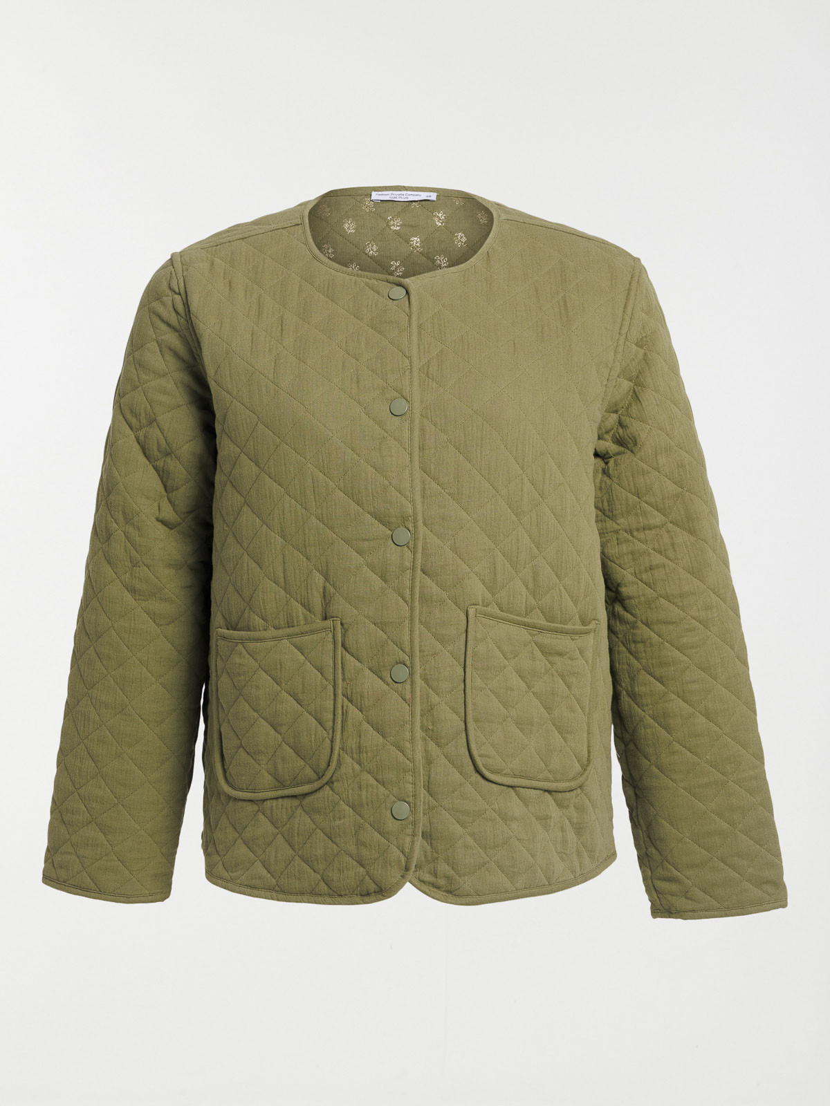 Veste kaki indien grande taille femme