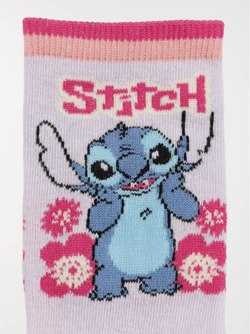 Lot 3 chaussettes Stitch fille
