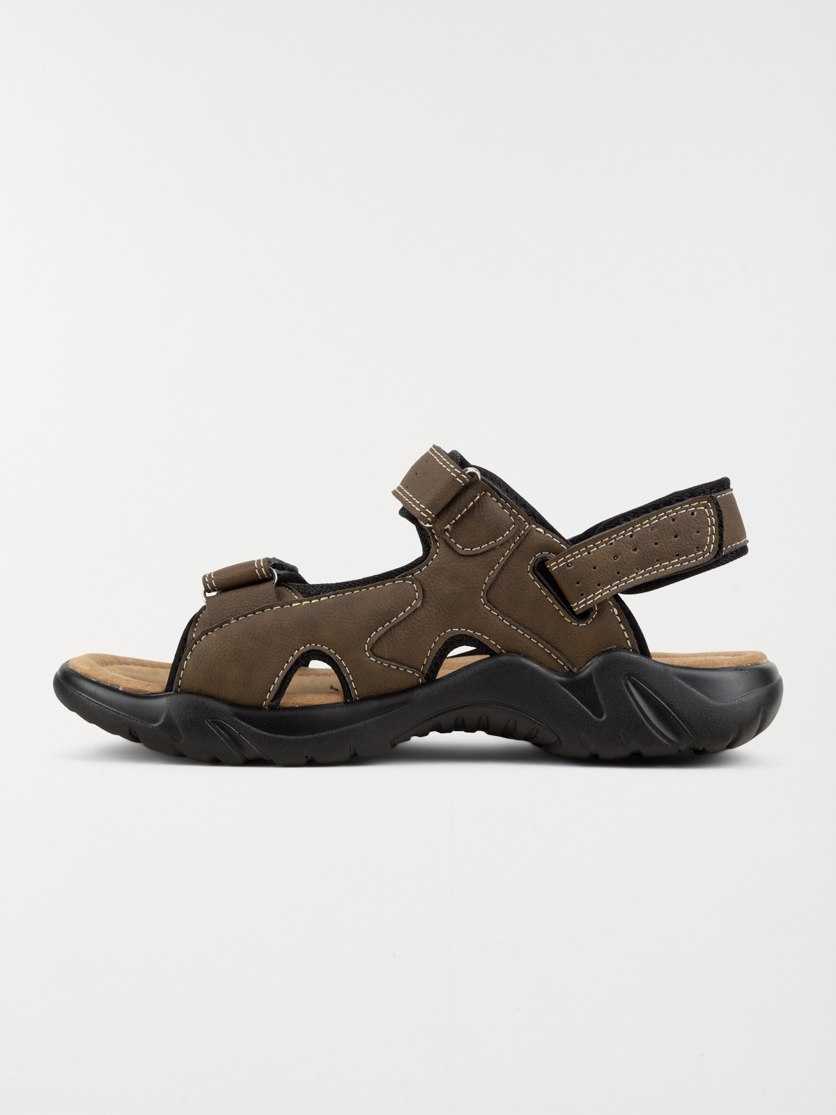 Nu-pieds triple scratchs marron (40-46)