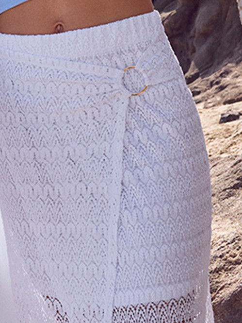 Jupe paréo dentelle blanche femme Jupe paréo dentelle blanche femme