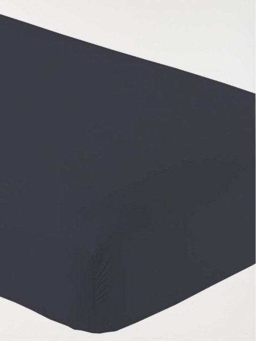 Drap housse ardoise 140 x 190 cm
