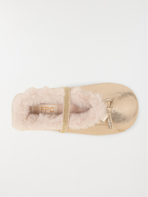 Chausson ballerine dorée...