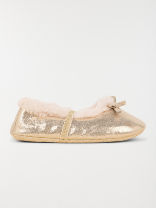 Chausson ballerine dorée fille (24-30)