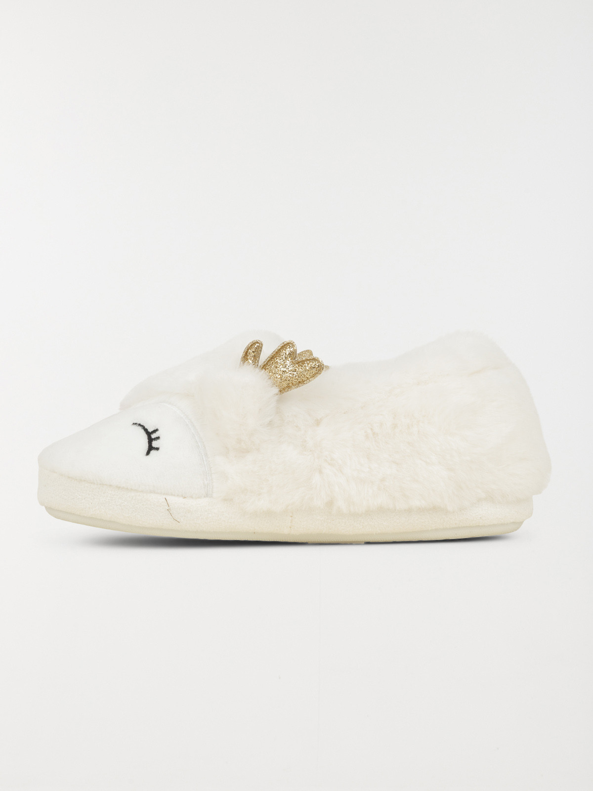 Chaussons blancs cerfs 3D fille (24-30) Chaussons blancs cerfs 3D fille (24-30)