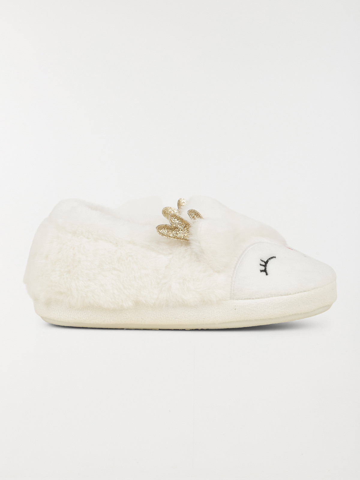 Chaussons blancs cerfs 3D fille (24-30) Chaussons blancs cerfs 3D fille (24-30)