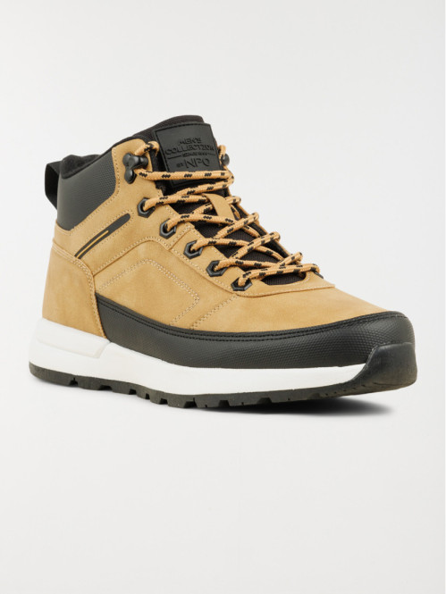Boots lacets camel homme...