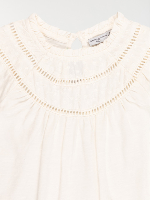 T-shirt broderie anglaise...
