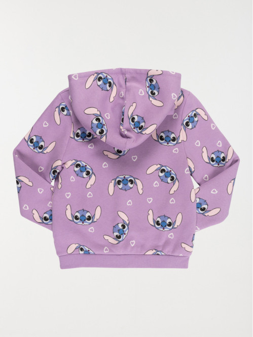 Sweat capuche Stitch fille...