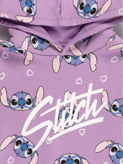 Sweat capuche Stitch fille...