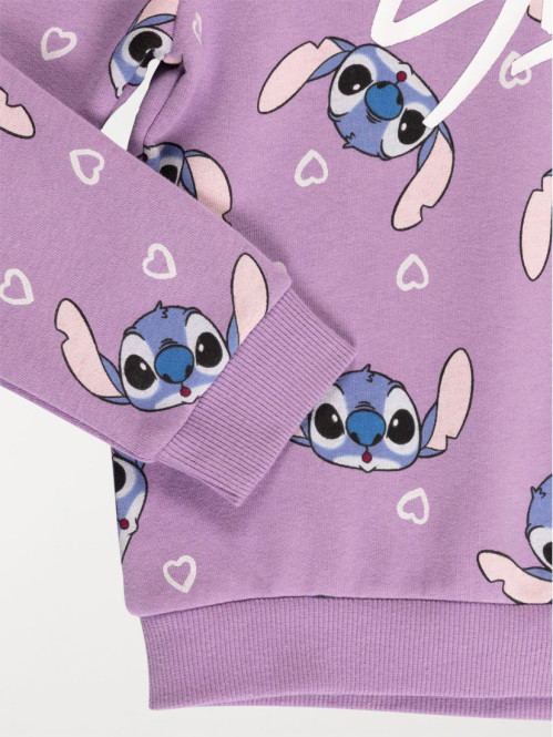 Sweat capuche Stitch fille...