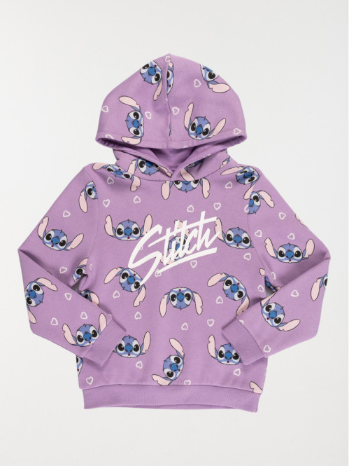 Sweat capuche Stitch fille (4-12A)