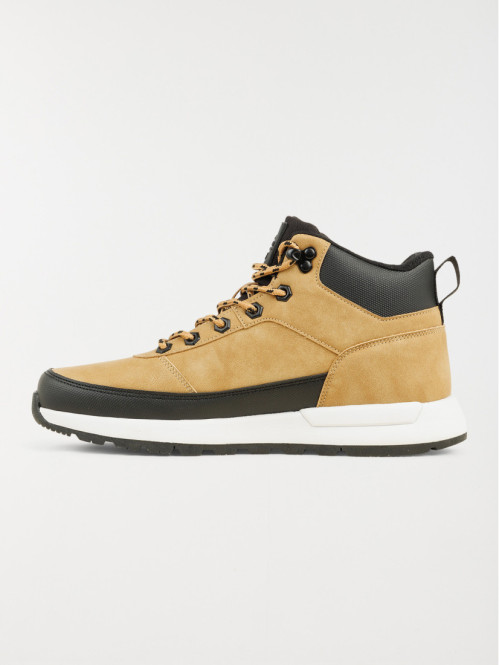 Boots lacets camel homme...
