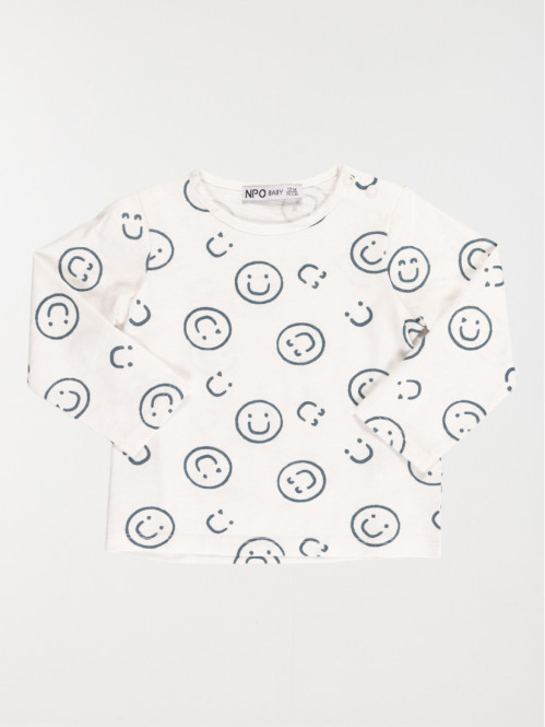 Tee-shirt smiley garçon (3-36M)