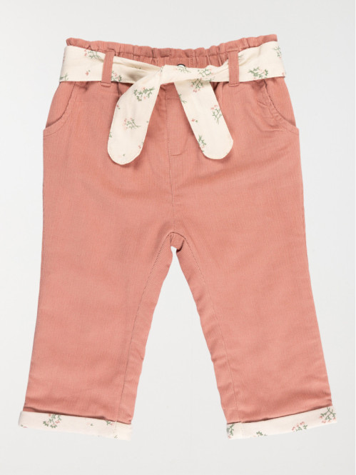 Pantalon rose love fille (3-36M)