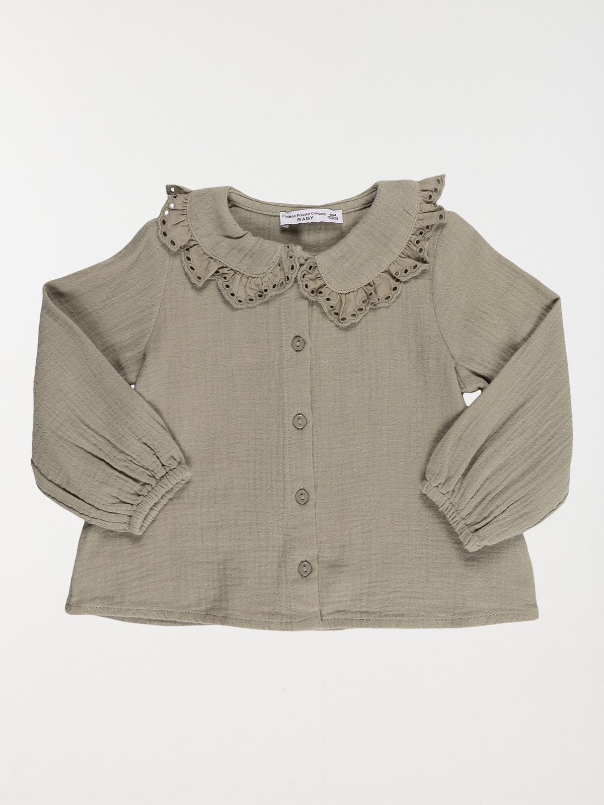 Chemisier col claudine fille (3-36M)