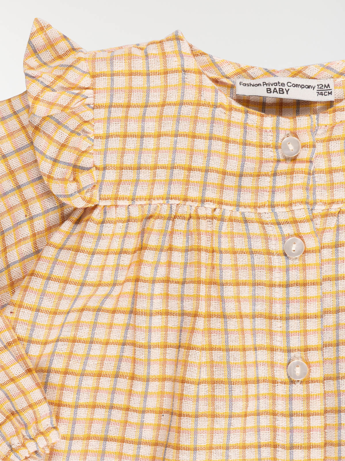 Blouse à carreaux fille (3-36M) Blouse à carreaux fille (3-36M)