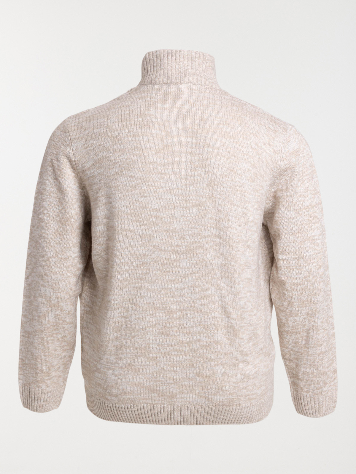Pull col boutonné grande taille homme