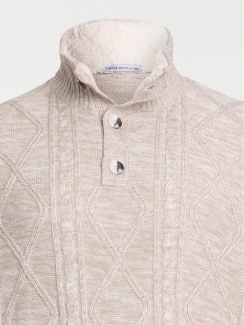 Pull col boutonné grande...