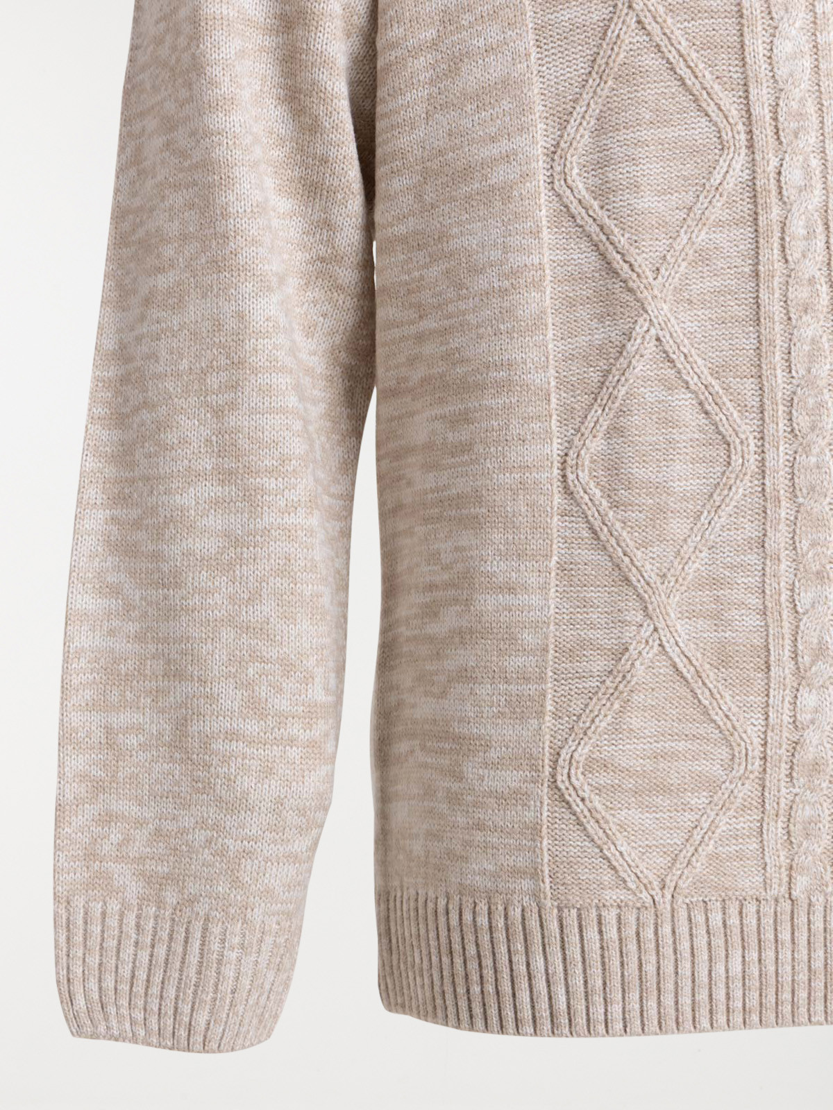 Pull col boutonné grande taille homme