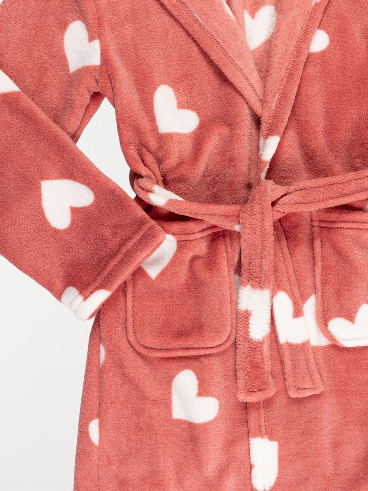 Robe de chambre coeur fille (3-12A) Robe de chambre coeur fille (3-12A)