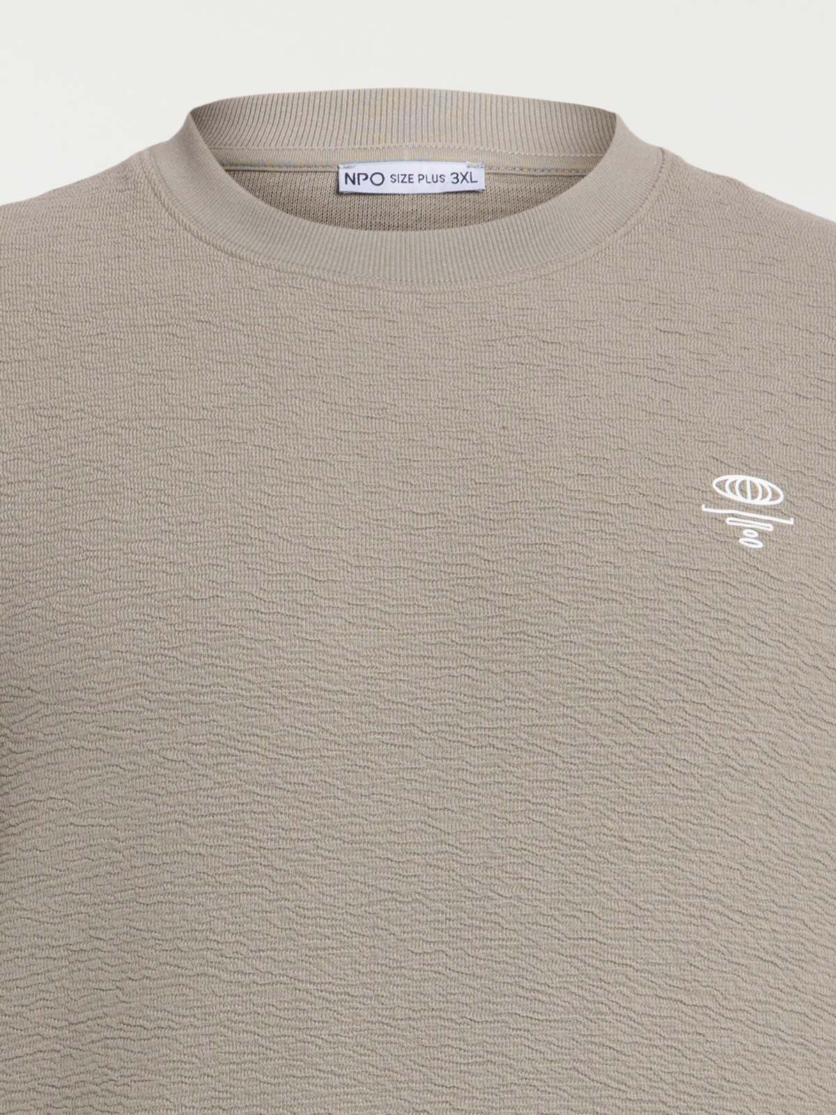 Sweat col rond grande taille homme