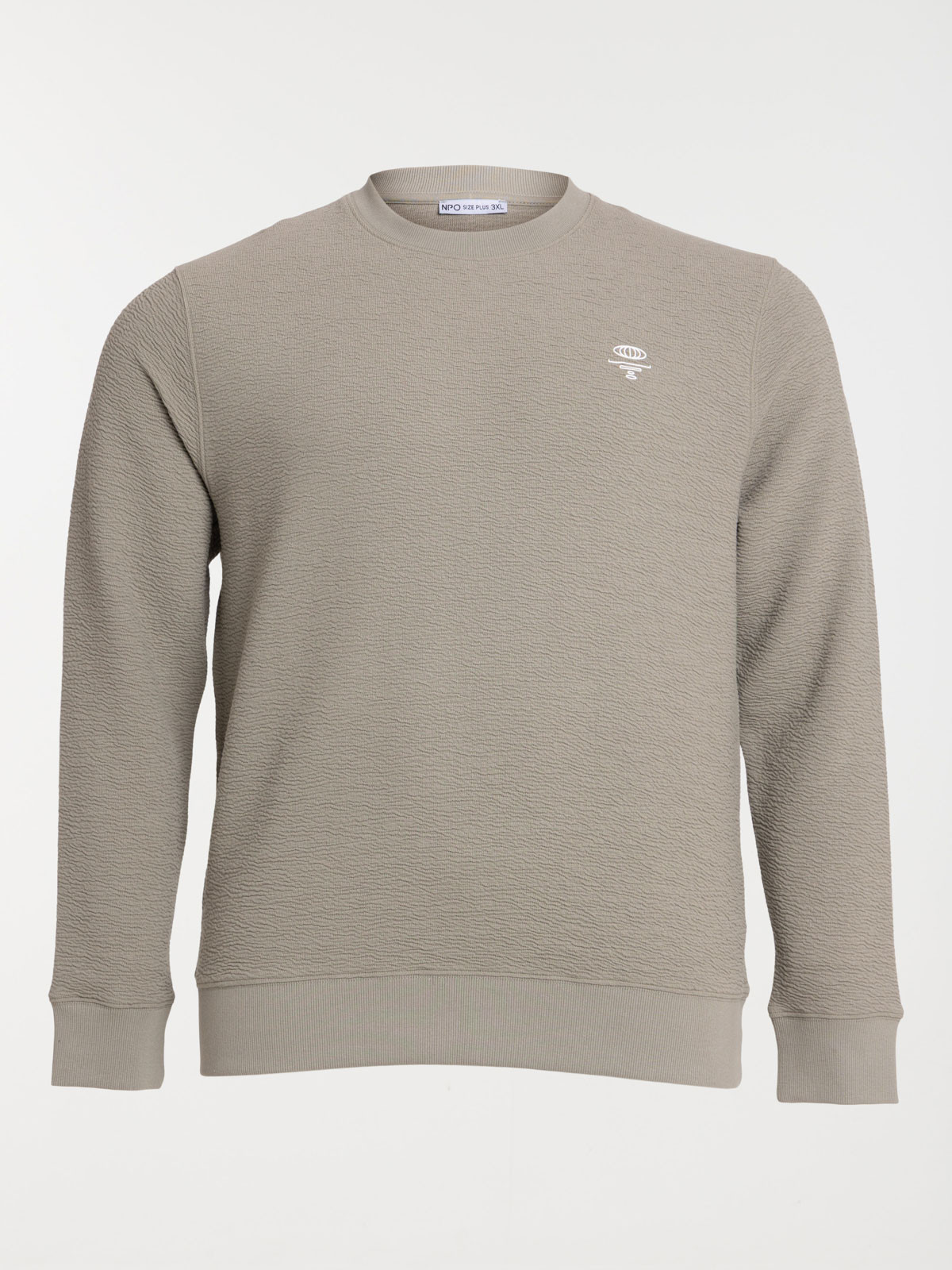 Sweat col rond grande taille homme