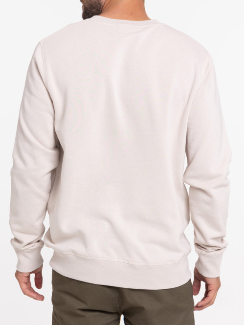 Sweat coloris craie homme