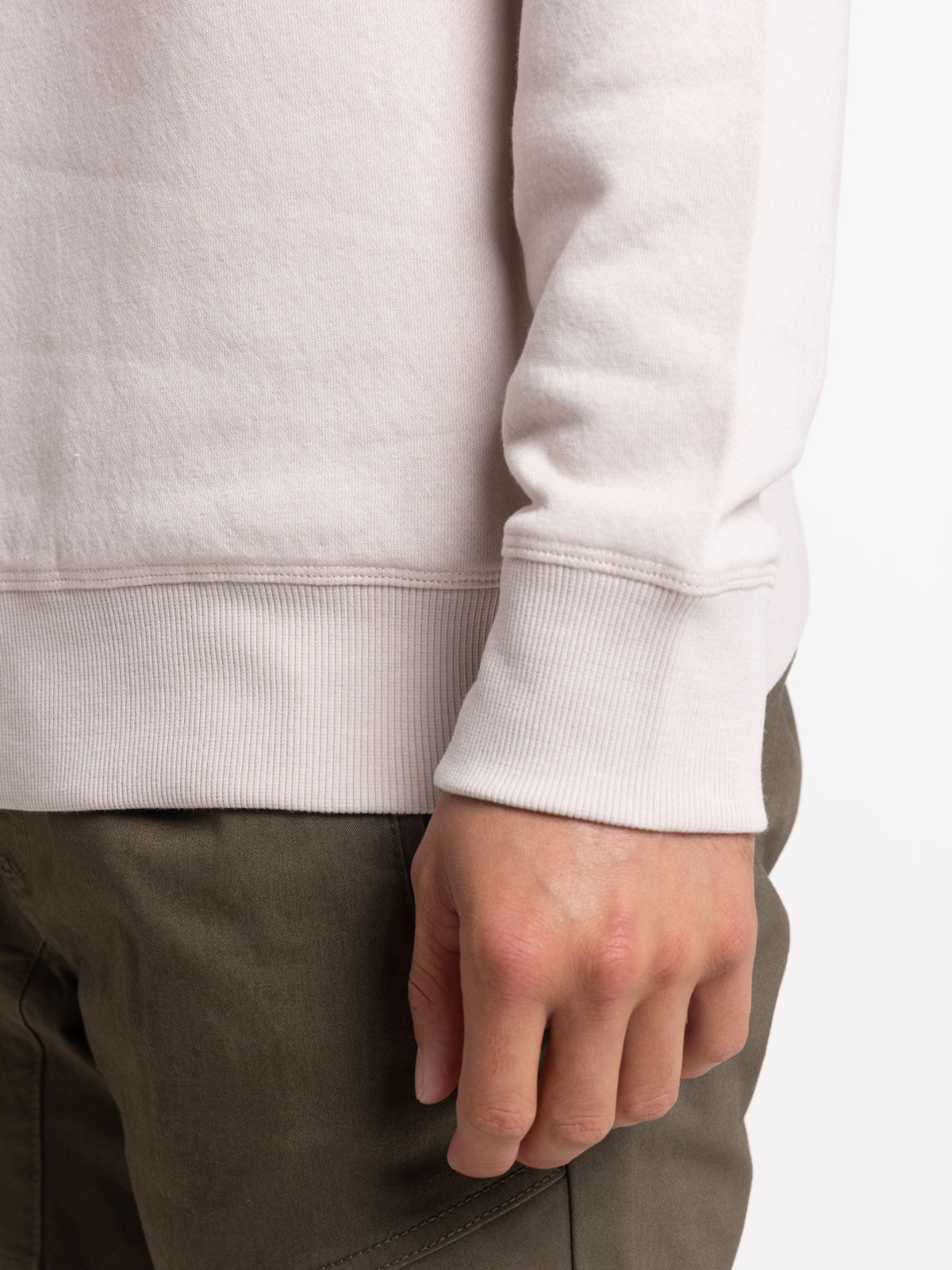 Sweat coloris craie homme