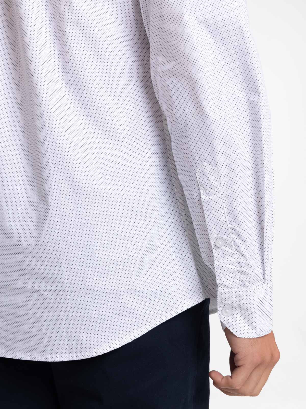 Chemise blanche à pois homme Chemise blanche à pois homme