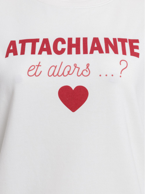 Sweat message grande taille...